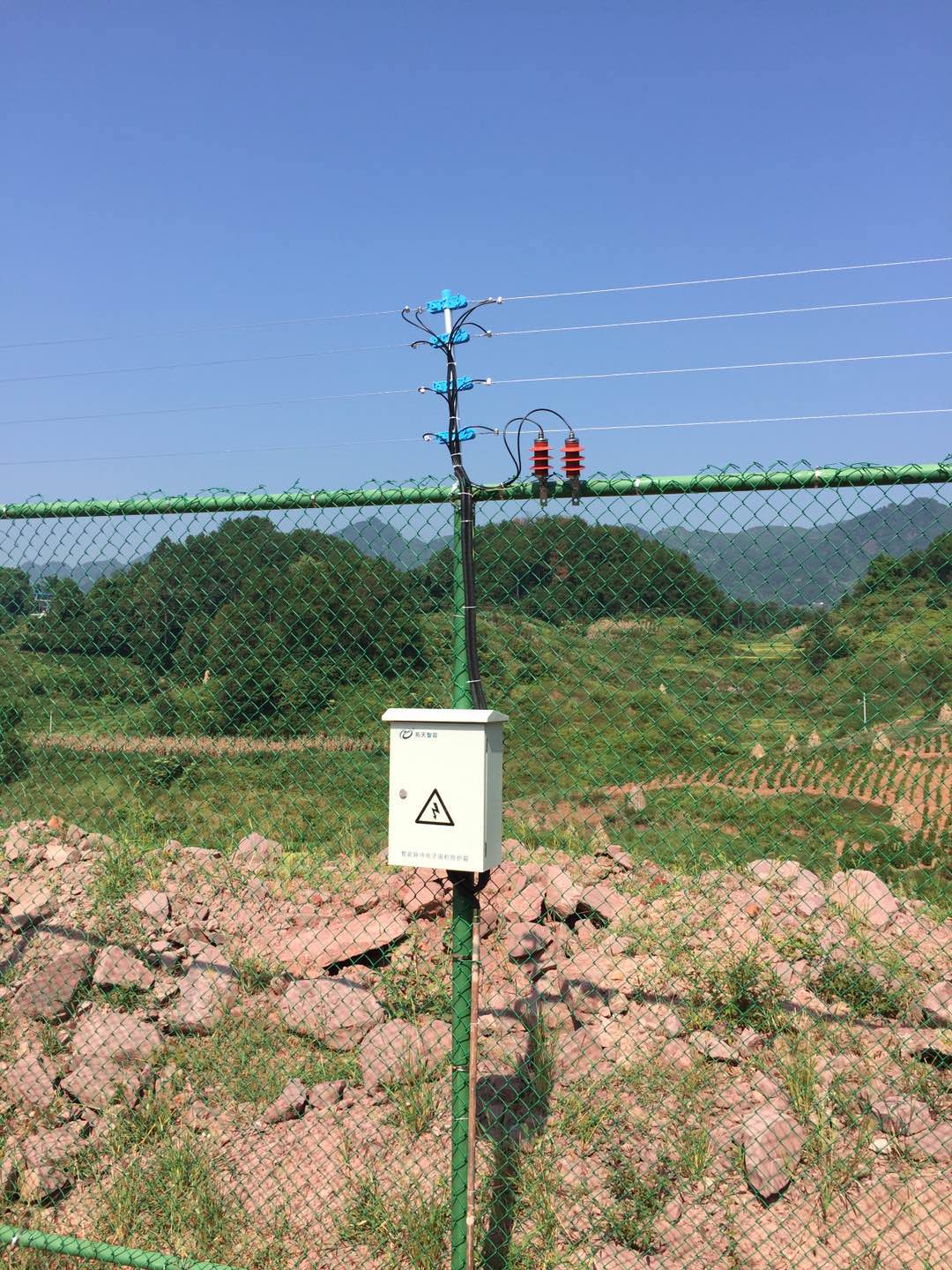 四川廣安市鄰水縣礦區電子圍欄案例